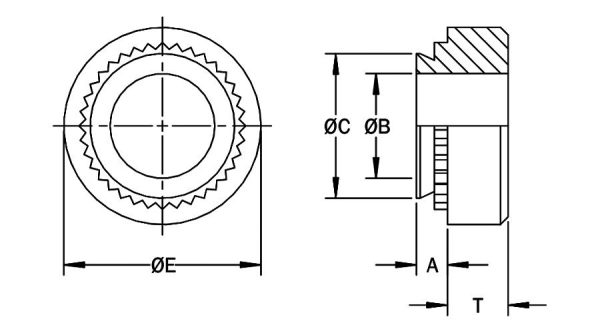 GRA Guide Pin Receptacle Nuts - Peninsula Components, Inc.