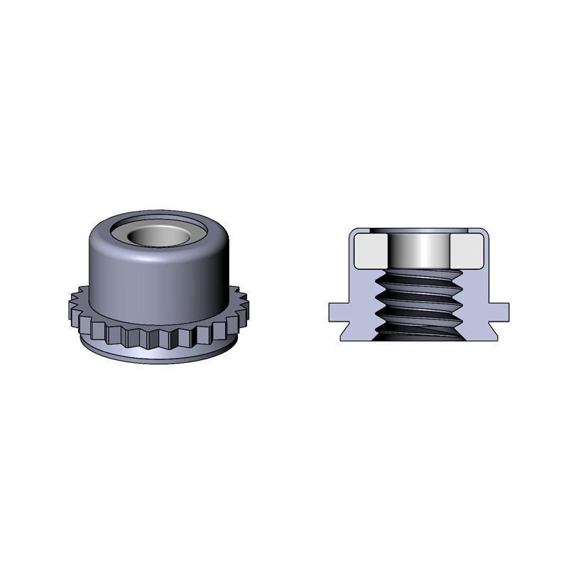 PEMSERT® New Self-Clinching Stainless Steel Flush Nuts for Thin Metal  Sheets