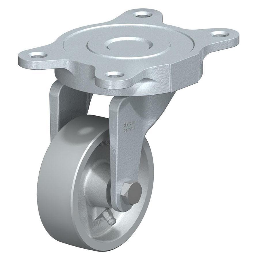 LT: rueda giratoria de hierro de fundición maleable con accesorio de  fijación de placa superior - PENCOM's Todas las ruedas giratorias